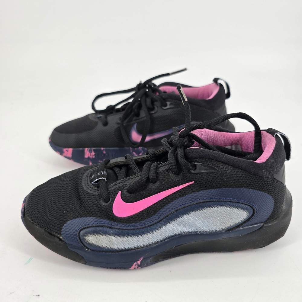 Nike Isofly Kids 2Y Basketball Shoes Black Pink FN4384-003 Athletic Sneakers
